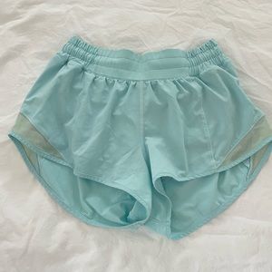Aqua Lululemon hotty hot shorts